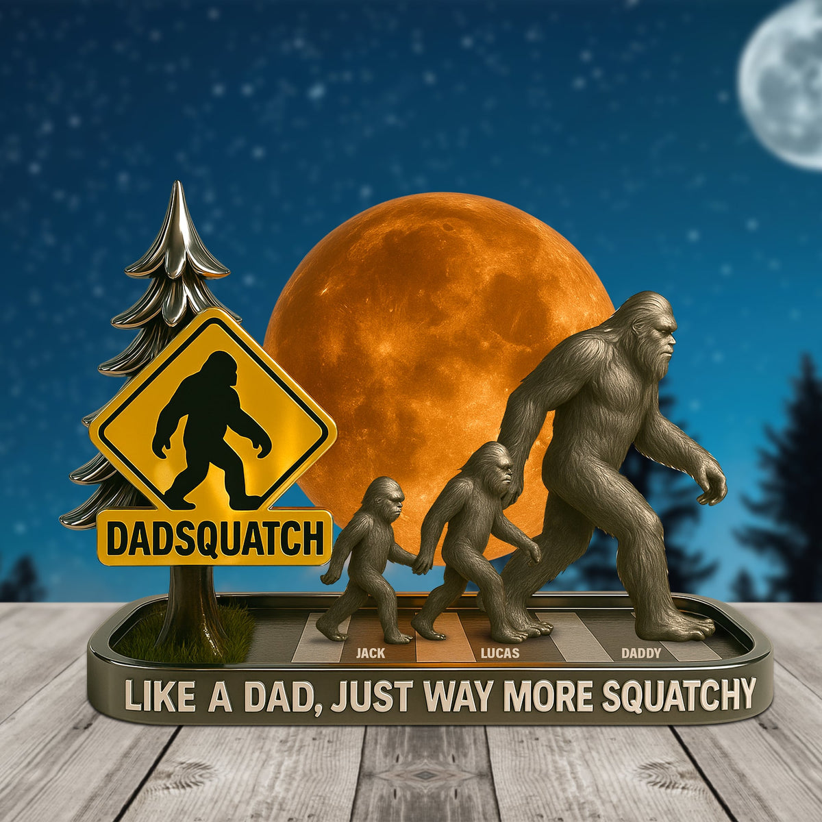 Bigfoot Plaque Personalized Gifts For Dad 03tgtn030525-Homacus