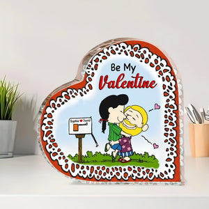 Personalized Gifts For Couple Heart Plaque 01ohtn251224hg Be My Valentine-Homacus