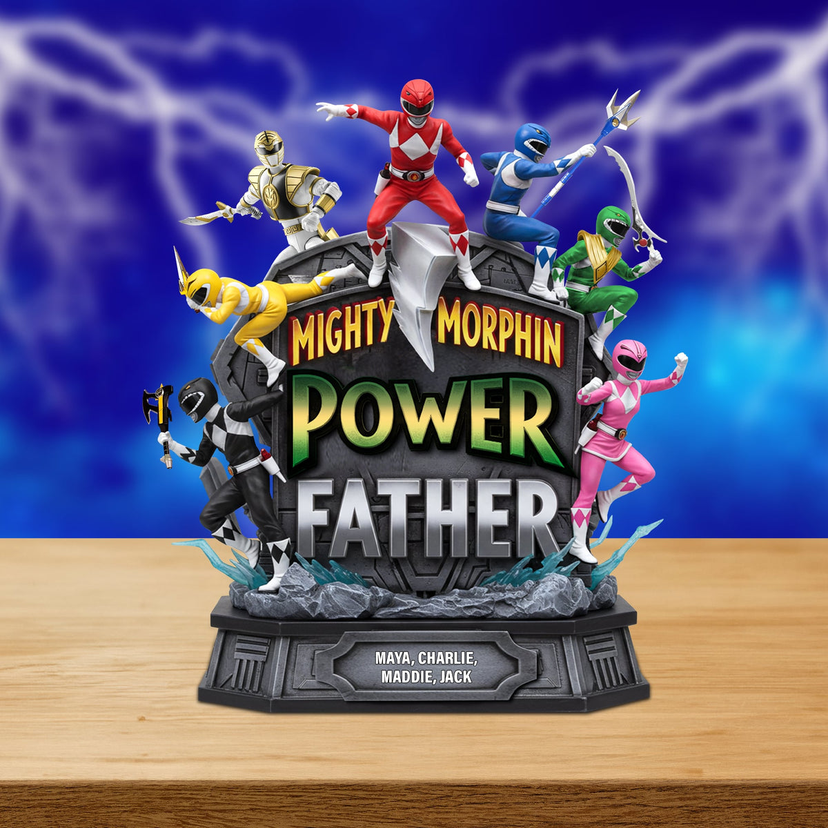 Super Power Father Acrylic Plaque Personalized Gifts For Dad 01qhtn130525-Homacus
