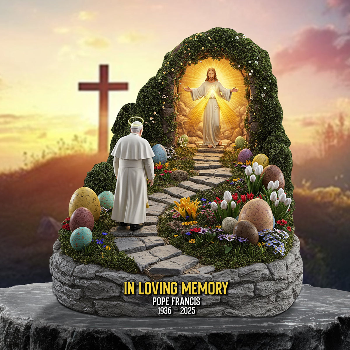 In Loving Memory Of Pope Francis Acrylic Plaque 04qhtn210425-Homacus