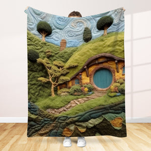 Gifts For Fantasy Novel & Movie Fans Blanket 03qhtn120924 Various Locations Quilted Art Effect-Homacus