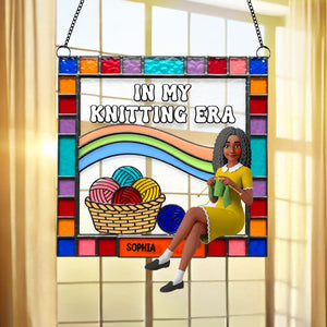 Personalized Gifts For Knitting Lovers Suncatcher Ornament 04ohtn080825-Homacus