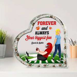 Personalized Valentine's Day Gifts For Couple Heart Plaque 01xqtn101224pa Football Lover-Homacus