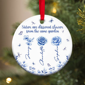 Birth Month Flowers Personalized Gifts For Besties Christmas Ceramic Ornament 03pgtn230825-Homacus