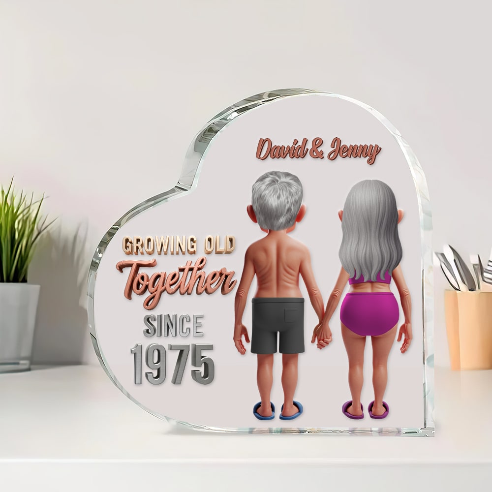 Personalized Funny Gifts For Old Couple Heart Plaque 03ohtn090725-Homacus