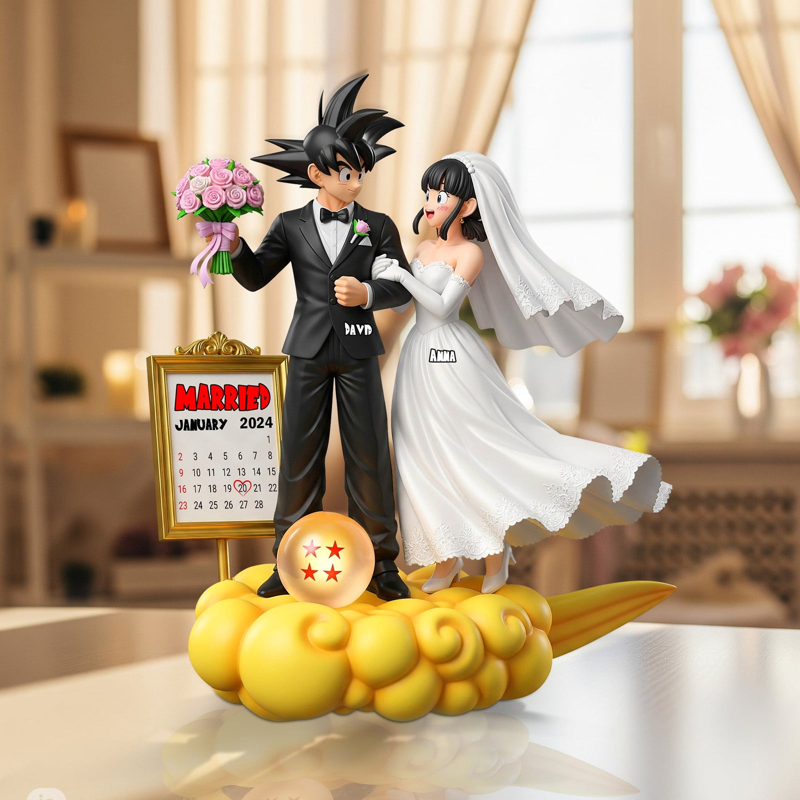 Couple Wedding Day Acrylic Plaque - Personalized Gifts For Couple 01natn180625-Homacus