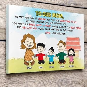 Personalized Gifts For Mom Canvas Print 02HUPU230324DA-Homacus