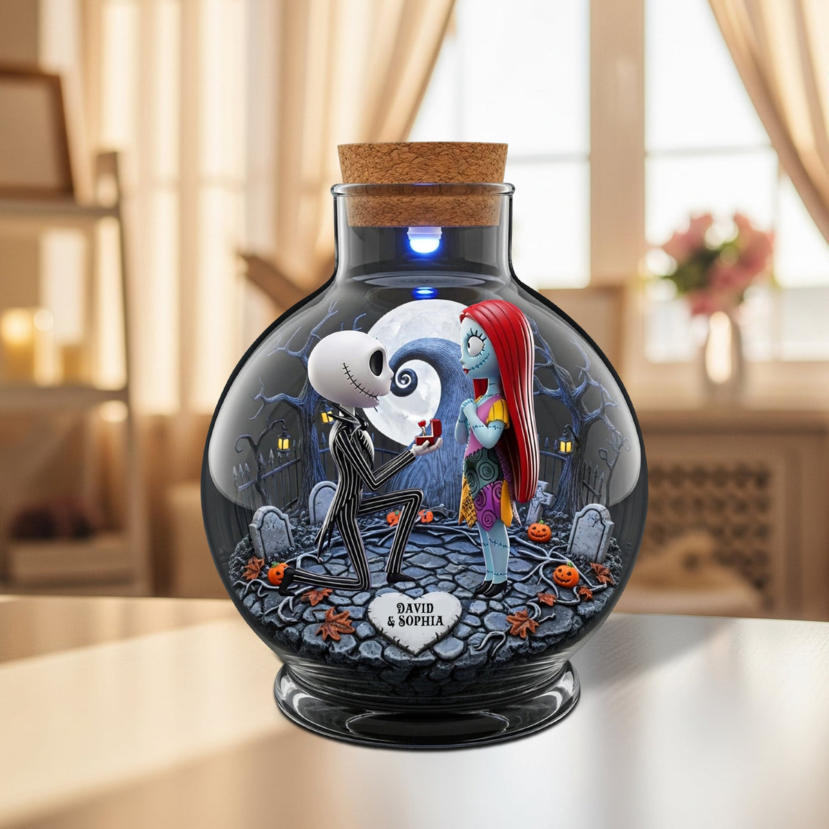 Horror Couple Plaque - Personalized Gifts For Couple 02totn080725-Homacus