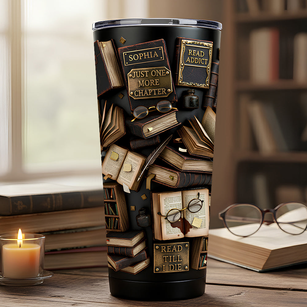 Reading Book 20oz Tumbler - Personalized Gifts For Book Lovers 06dtdt291225-Homacus