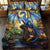 Gifts For Dragon Lovers Quilt Bed Set Mystical Blue Dragon-Homacus