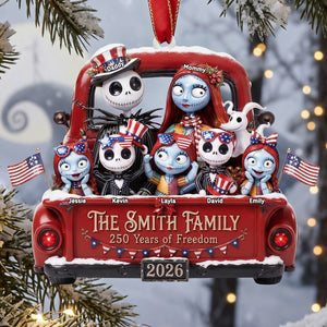 Proud Family - America 250 Acrylic Ornament - Personalized Christmas Gift For Family 02tyta250826