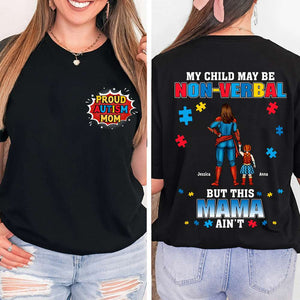 Super Autism Mom Shirt - Personalized Gifts 04TODT260225PA-Homacus