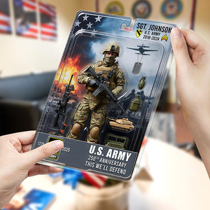 Military 250th Anniversary Figure Pack Acrylic Plaque - Personalized Gifts For Veteran 03qhqn040725-Homacus