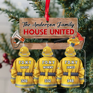 Personalized Christmas Gift For Firefighter Family Ornament 03HUPU171024-Homacus