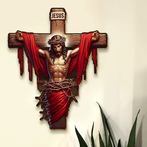 Gifts For Christians Wood Sign Jesus On The Cross 06ohqn070125-Homacus