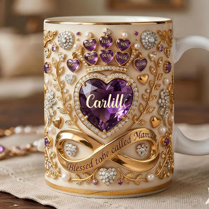 Crystal Heart Coffee Mug - Personalized Gifts For Moms And Grandmas 02padt100326-Homacus