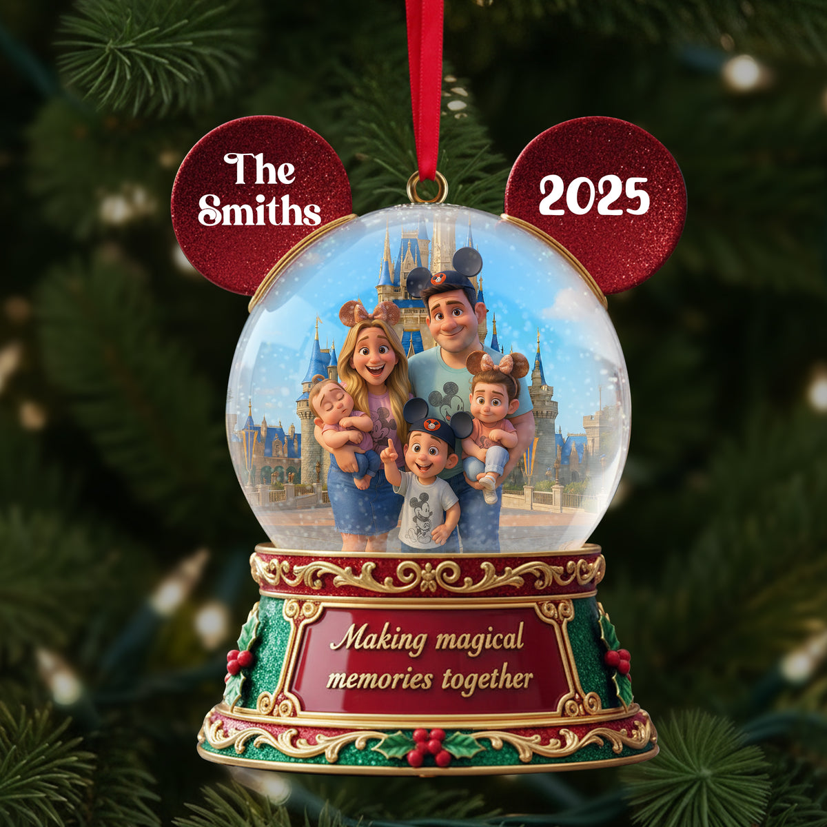 Custom Photo Gifts For Family Christmas Ornament 04pglu240925-Homacus
