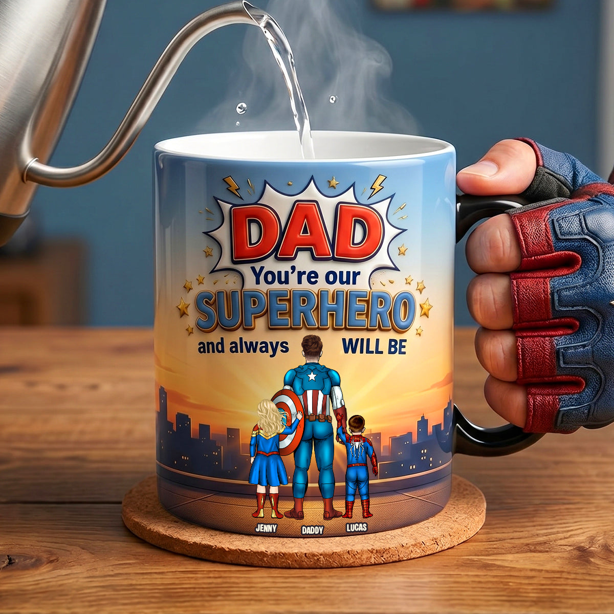 Best Dad Ever Magic Mug - Personalized Gifts For Dad 01NATN060526-Homacus