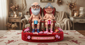 Naughty Old Couple Acrylic Plaque - Personalized Gifts For Couples 02ohmg270126-Homacus