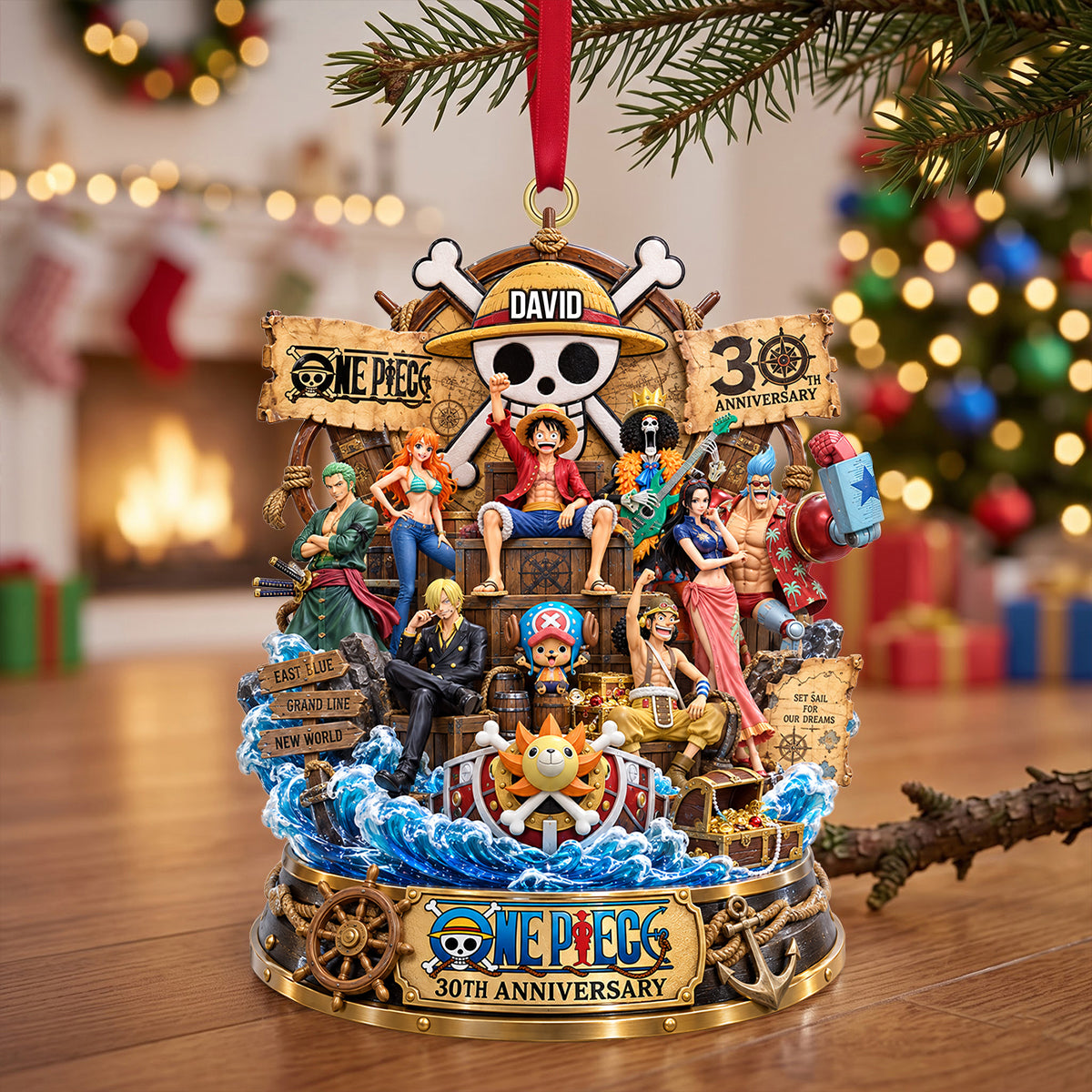30th Anniversary Anime Ornament - Personalized Gifts For Christmas Ornament 02OHTN100926