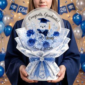 Graduation Blooming Bouquet Shaped Plaque - Personalized Gift For Graduation 01TYDH120526-Homacus