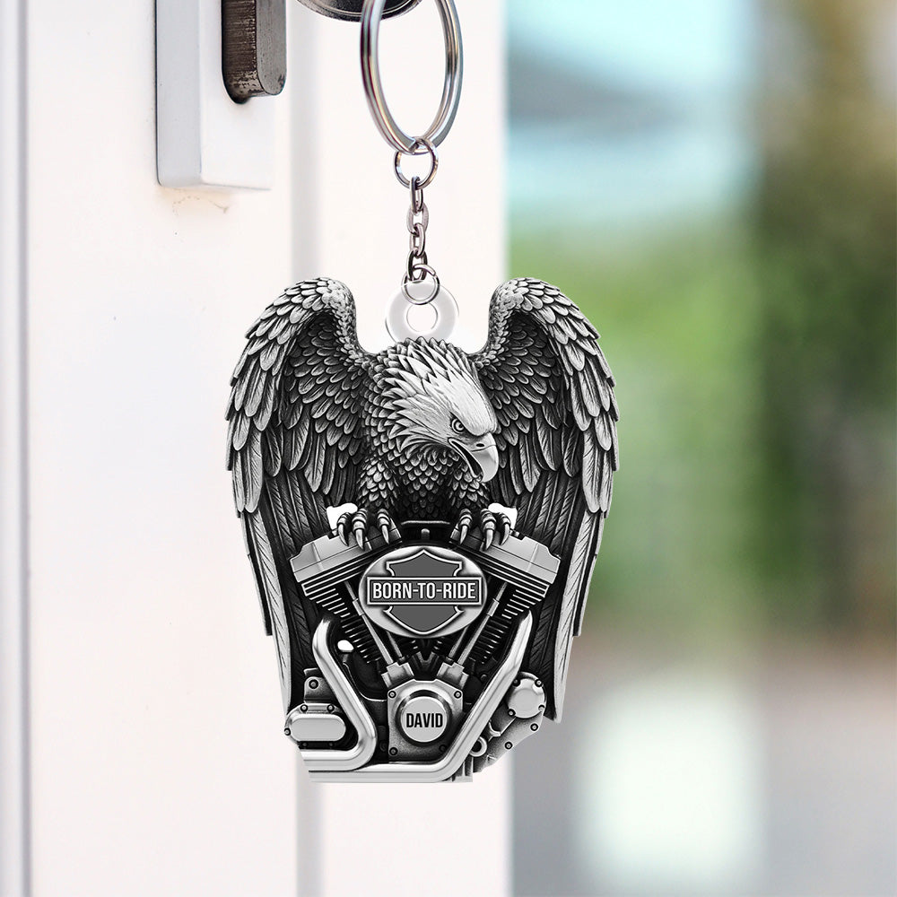 Fierce Motorcycle Engine Keychain - Personalized Gifts For Bikers 04qhtn120625-Homacus