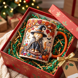 Witch Cat Coffee Mug - Personalized Gifts For Cat Lovers 02patn120826-Homacus