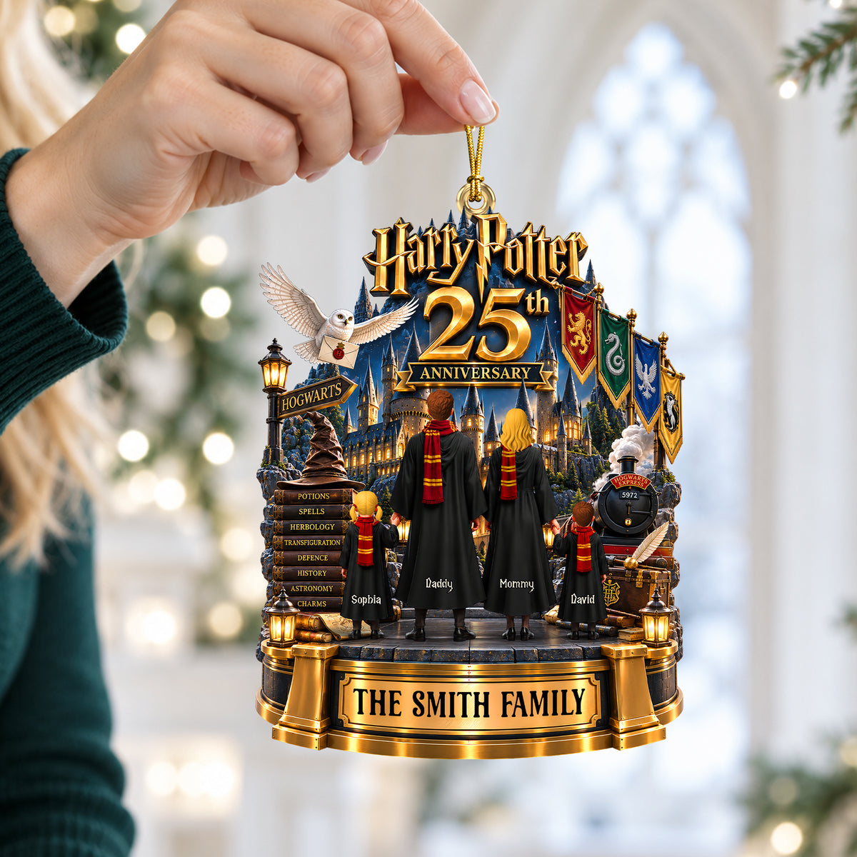 25th Anniversary Mystical Family Journey Ornament - Personalized Gift For Family 01OHQN051026-Homacus