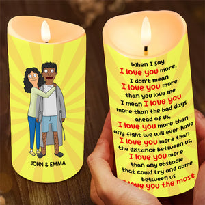 Personalized Gifts For Couple LED Candle 03TOMH251224HG-Homacus