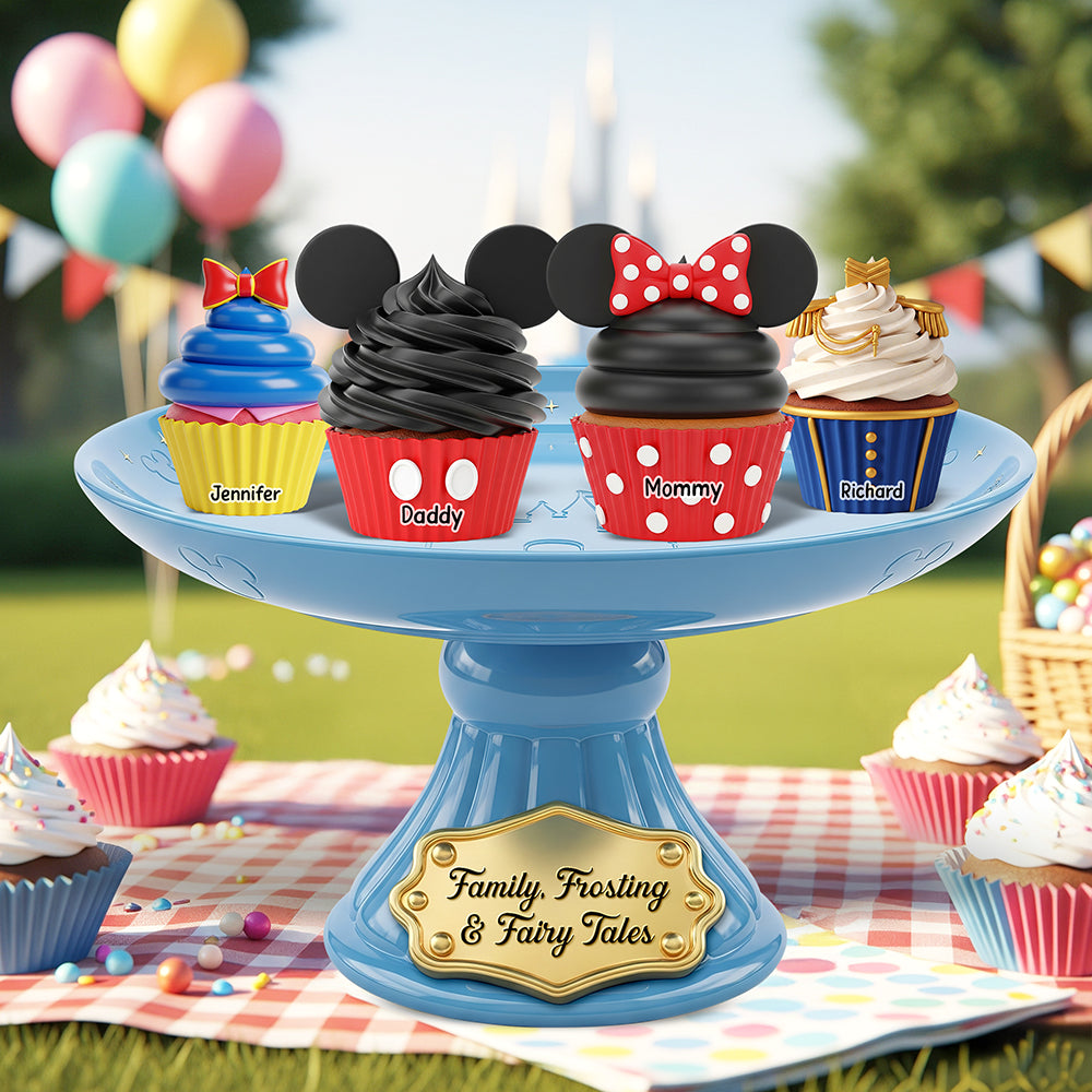 Family Cupcakes Acrylic Plaque Personalized Gifts For Family 05OHQN040625-Homacus