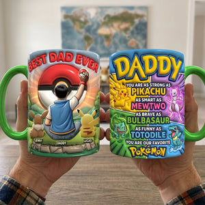 Adventure Dad And Kids Accent Mug - Personalized Gifts For Dads 04natn120526-Homacus