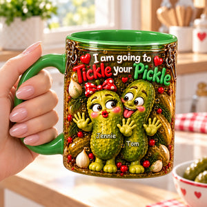 Naughty Pickle Couple Accent Mug - Personalized Christmas Gifts For Couples 04nalu261026-Homacus