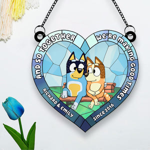 Personalized Gifts For Couple Suncatcher Ornament 06QHQN290524-Homacus