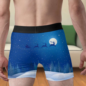 Custom Photo Gift For Couple, Let's Jump On My North Pole Man Boxer 02TOLU211024-Homacus