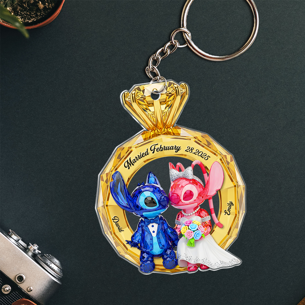 Couple Anniversary Keychain -Personalized Gifts For Couple 04ohpu290525-Homacus