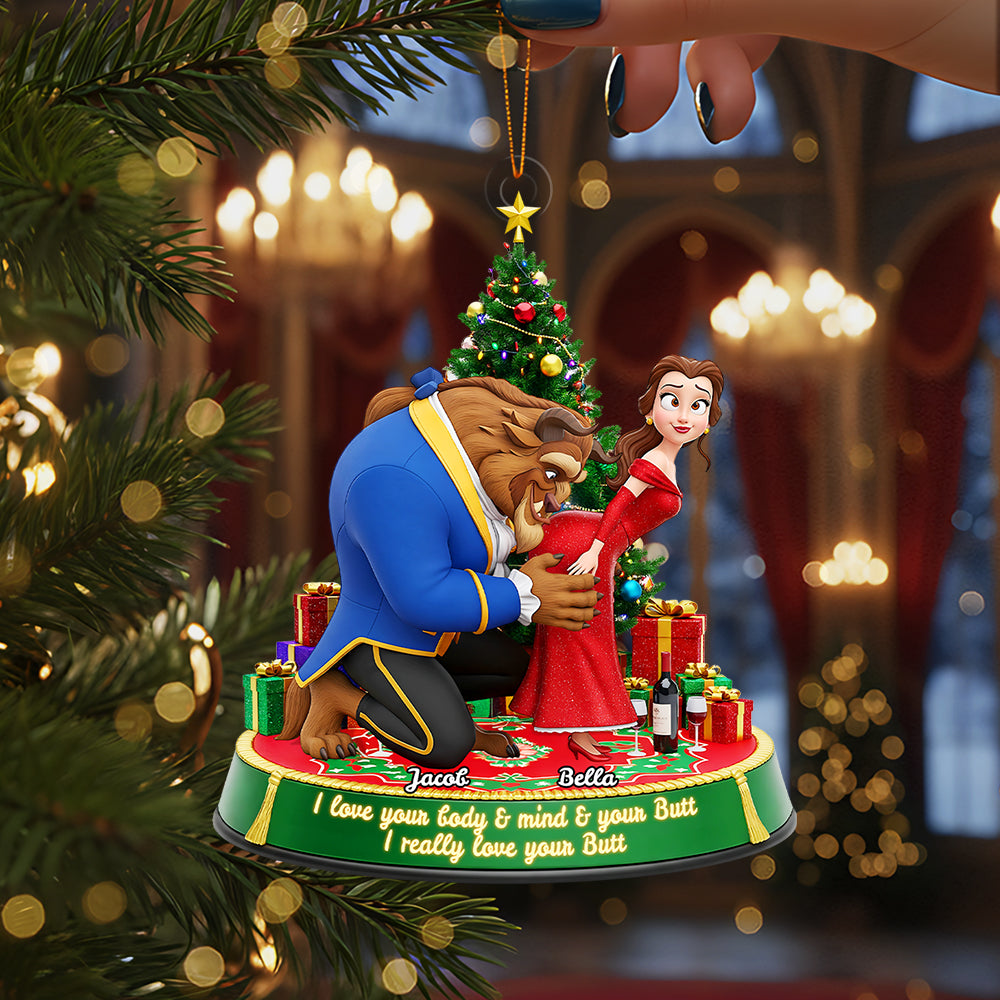 Naughty Couple Ornament - Personalized Gifts For Couple 03ohta090925-Homacus