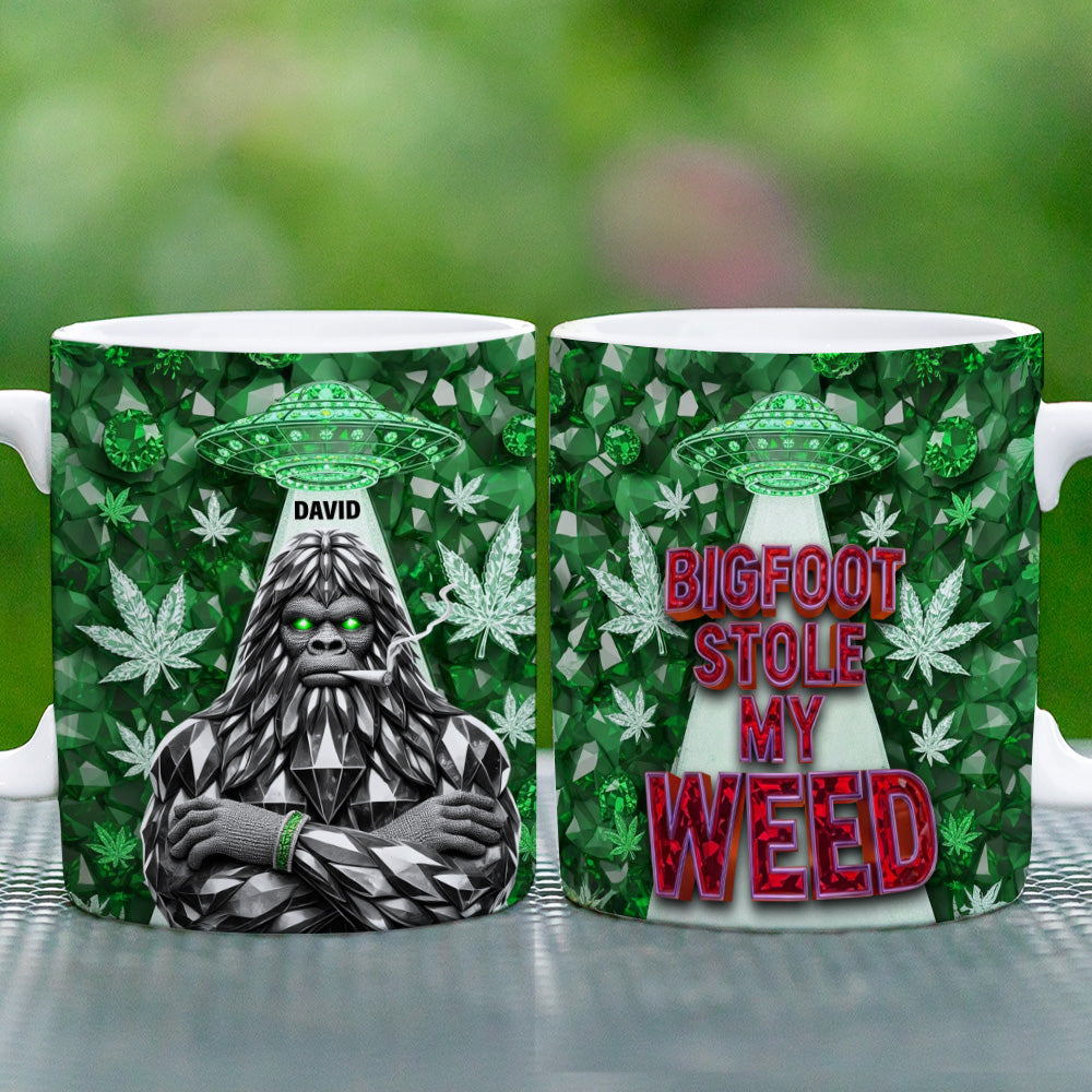 Bigfoot Green Stuff Mug - Personalized Gifts For Smoking Lovers 03tgtn130625-Homacus