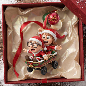 Our Christmas Adventure Ornament - Personalized Gifts For Couple 06TOTA280926-Homacus