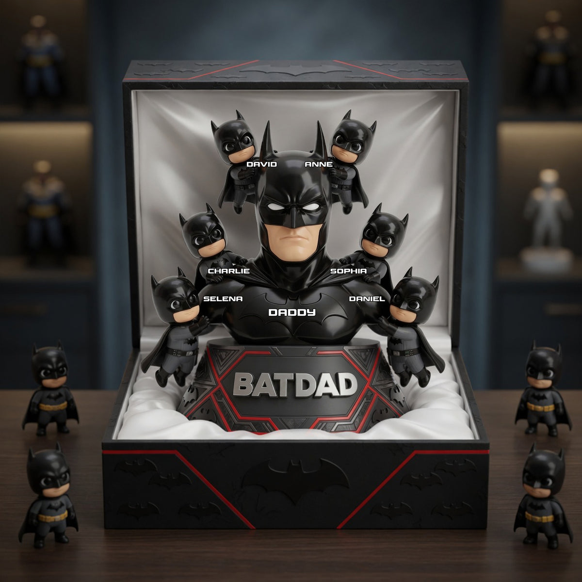 Shadow Dad And Kids Acrylic Plaque - Personalized Gifts For Dads 03ohlu020526-Homacus