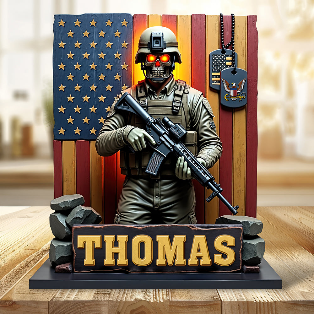 Veterans Military Plaque- Personalized Gifts For Veteran 04toqn170425-Homacus