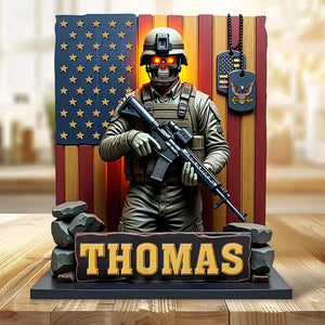 Veterans Military Plaque- Personalized Gifts For Veteran 04toqn170425-Homacus