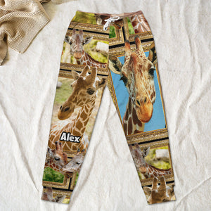 Personalized Gifts For Giraffe Lovers Joggers Sweatpants 07QHMH271224-Homacus