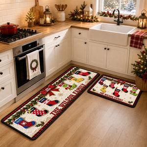 Festive Stockings Runner Rug - Personalized Christmas Gifts For Family 07naqn220826