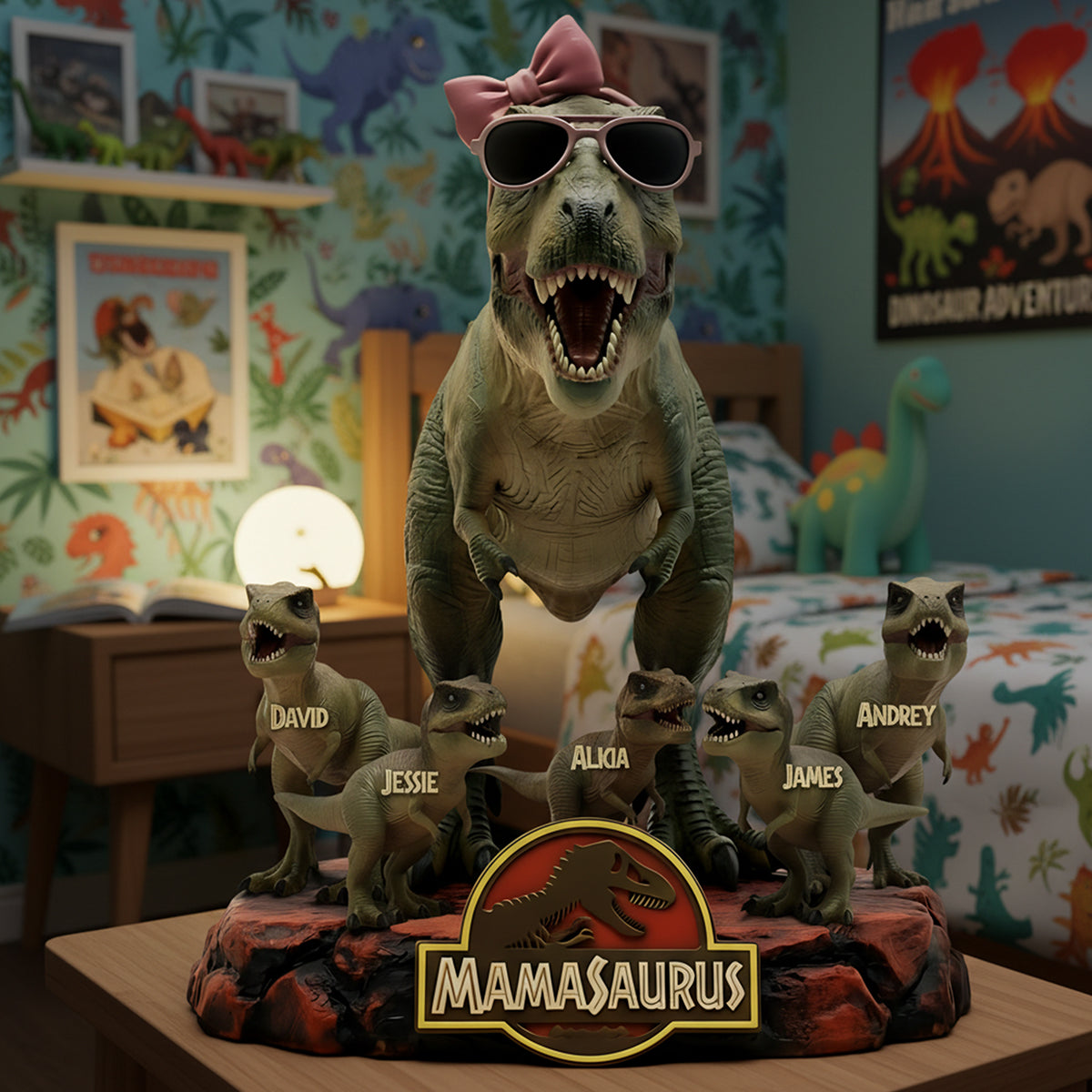 Mama Saurus Acrylic Plaque - Personalized Gifts For Mother's Day 01hyta020226-Homacus
