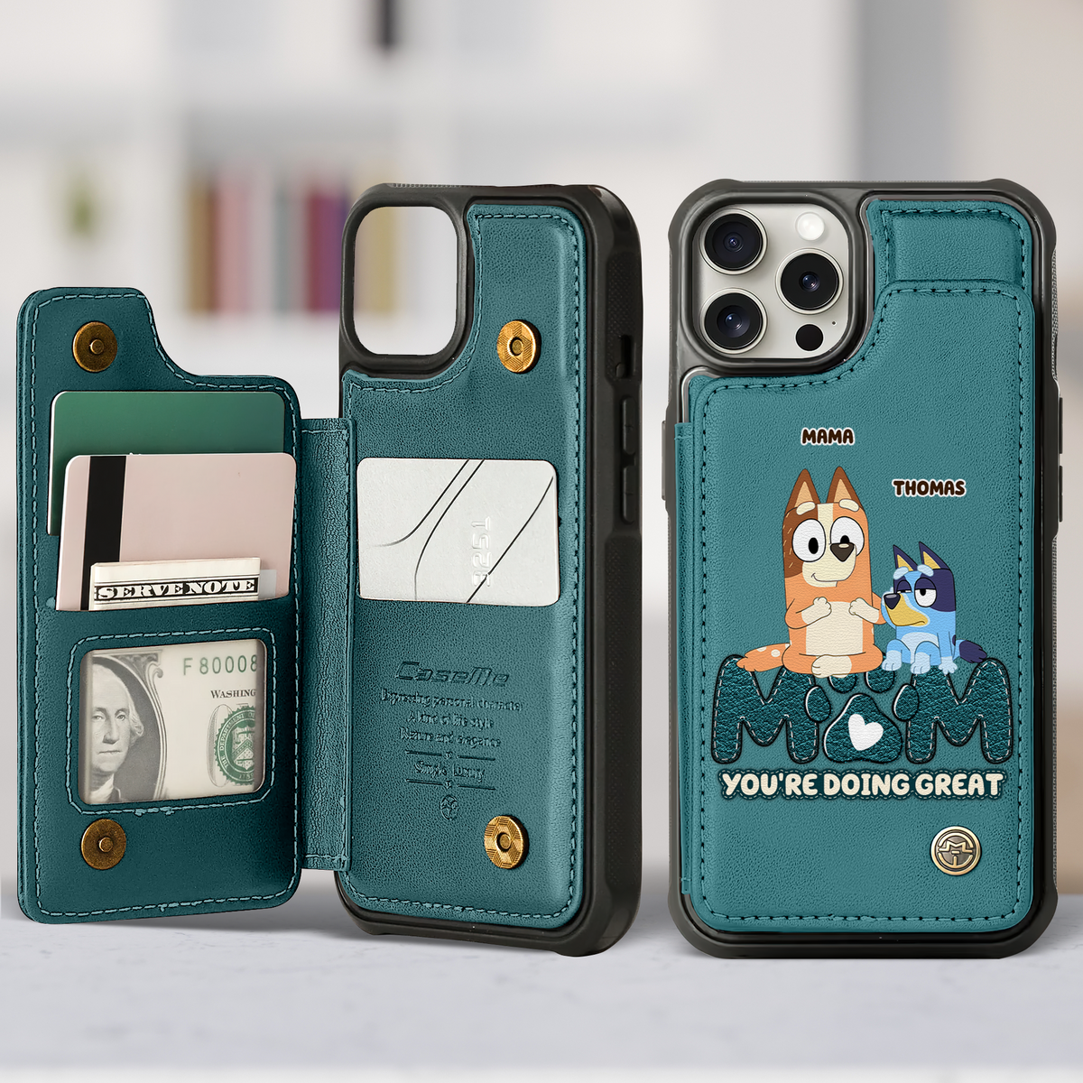 Personalized Gifts For Mom Leather Flip Wallet Phone Case 02ohpu250225-Homacus