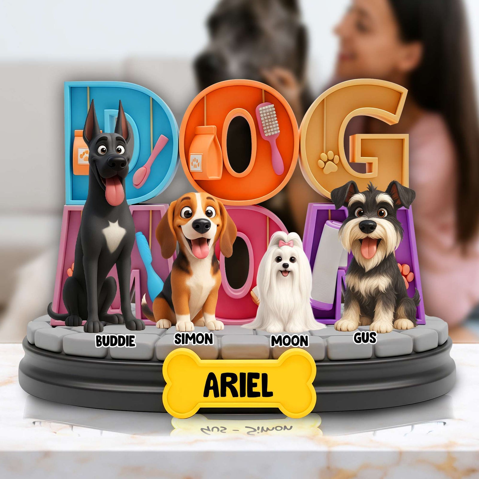 Adorable Dog Acrylic Plaque - Personalized Gifts For Dog Lovers 06TGLU260625-Homacus