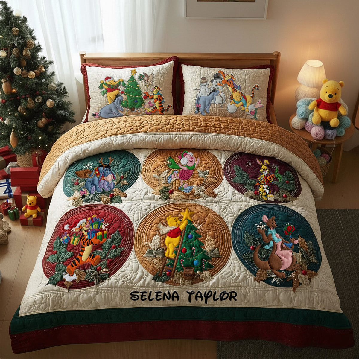 Cute Christmas Gang Quilt Bed Set - Personalized Gifts For Movie Fans 03QHLU031025-Homacus