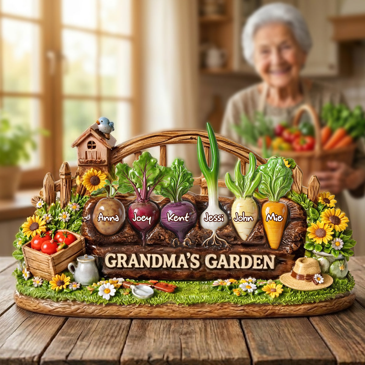 Grandma's Garden Acrylic Plaque - Personalized Mother's Day Gifts 06tylu190326-Homacus