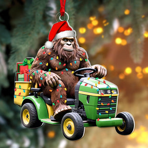 Personalized Christmas Gifts, Big Foot And Lawn Tractor Ornament 04OHQN260924-Homacus