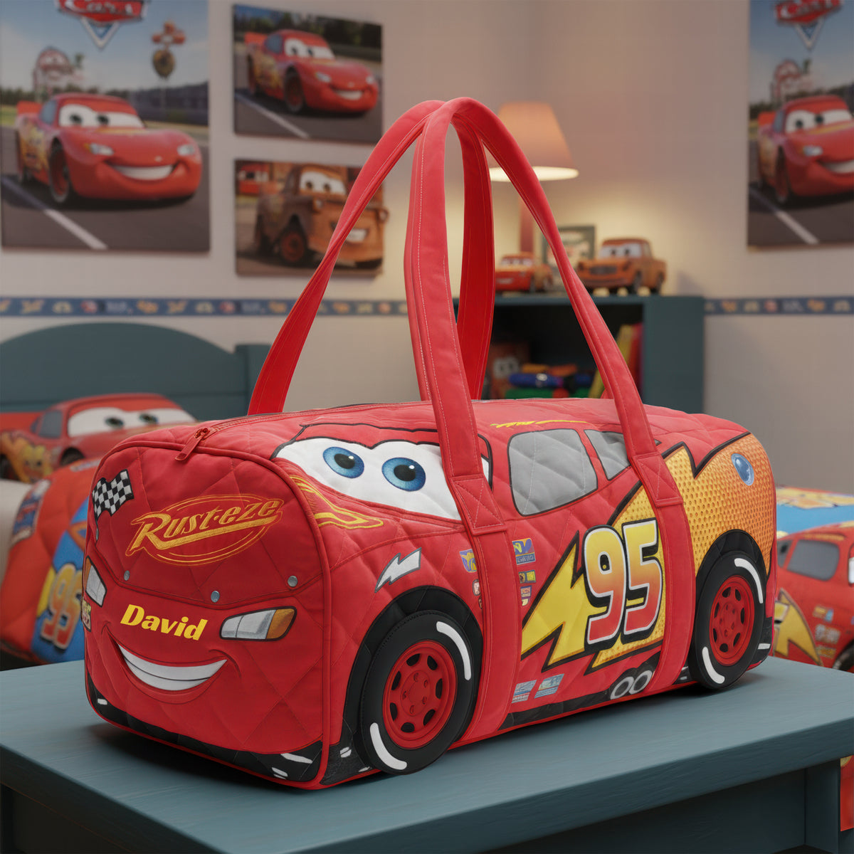 Car Theme Quilted Duffle Bag – Personalized Gifts For Car Lovers 05naqn220126-Homacus